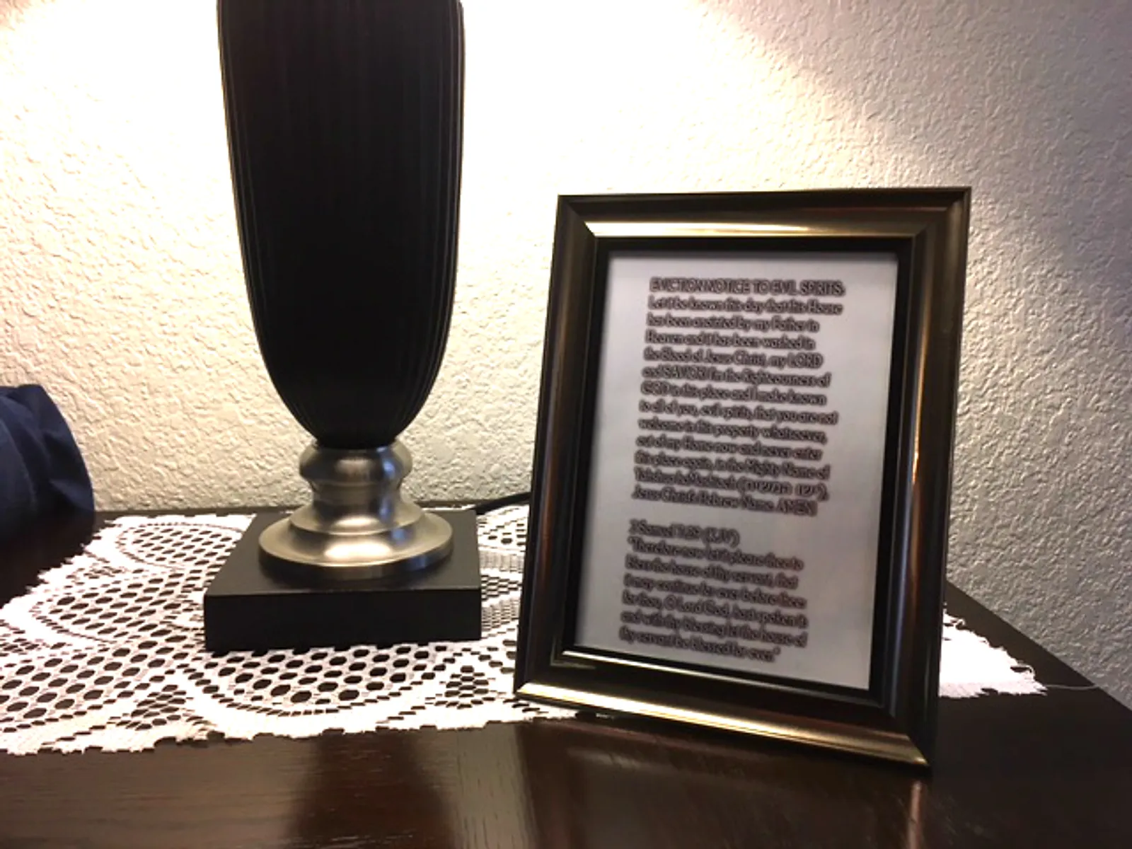 Ghost Eviction Noticed Prayer 5x7